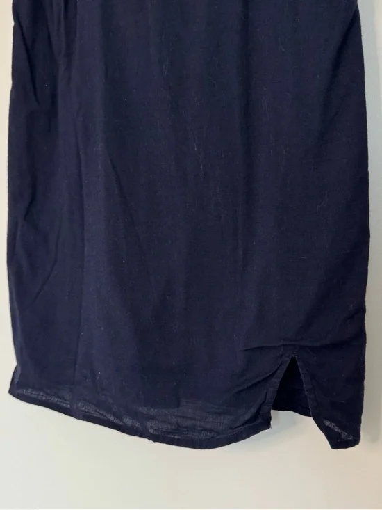 Medium Abercrombie & Fitch Dark Navy Blue Mini Dress Adjustable Straps Pockets - Picture 7 of 14
